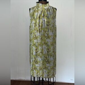 Vintage Green and White Bubble Midi Dress